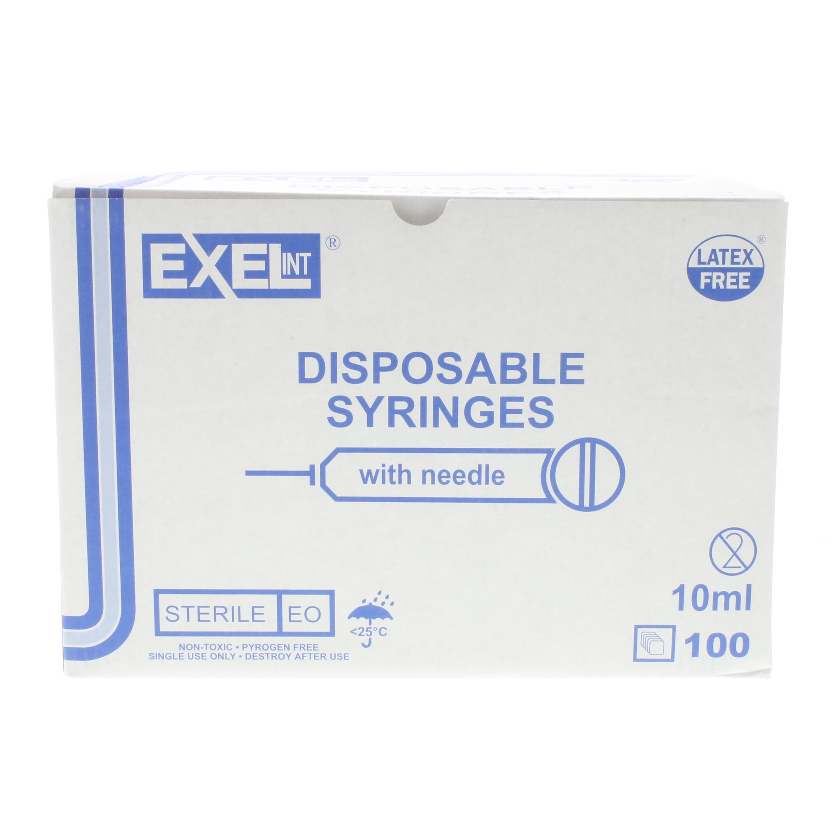 Exel 10-12cc Syringe w/20g x 1 Inch Needle - Box/100